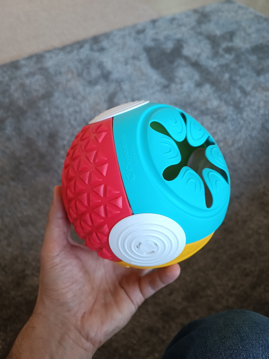 Baby Clementoni Ball Sensory Soft Clemmy for 9++ Months Red