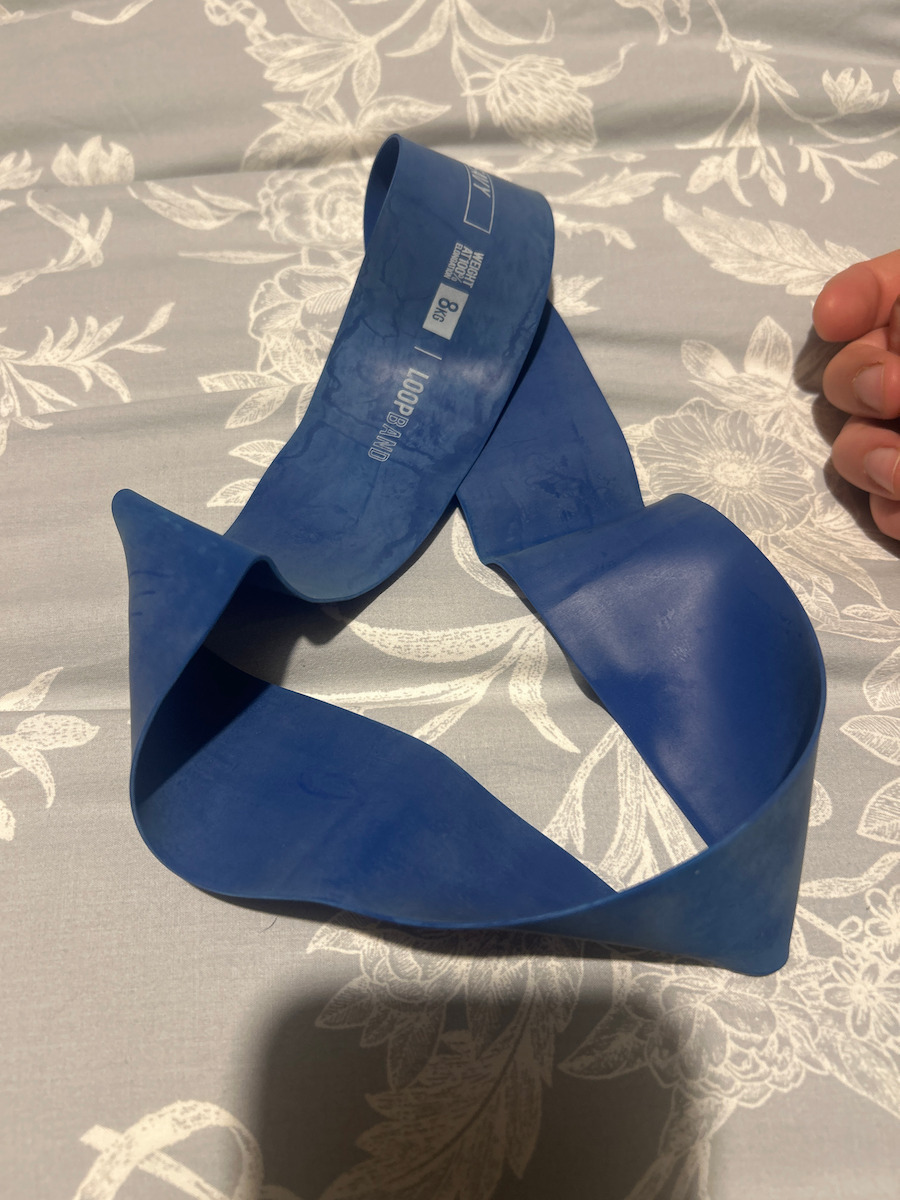 AMILA Resistance Band Loop Hard Blue 0.3m