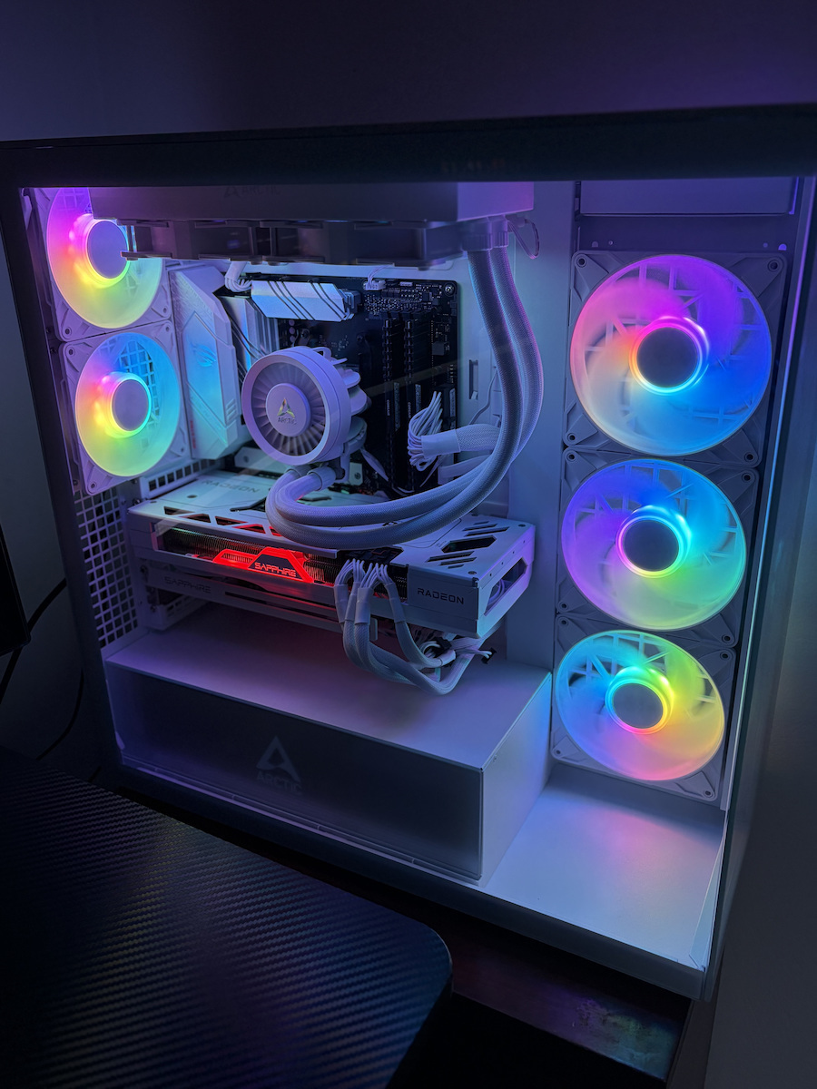Arctic Xtender Gaming Midi Tower Κουτί Υπολογιστή με Πλαϊνό Παράθυρο Λευκό