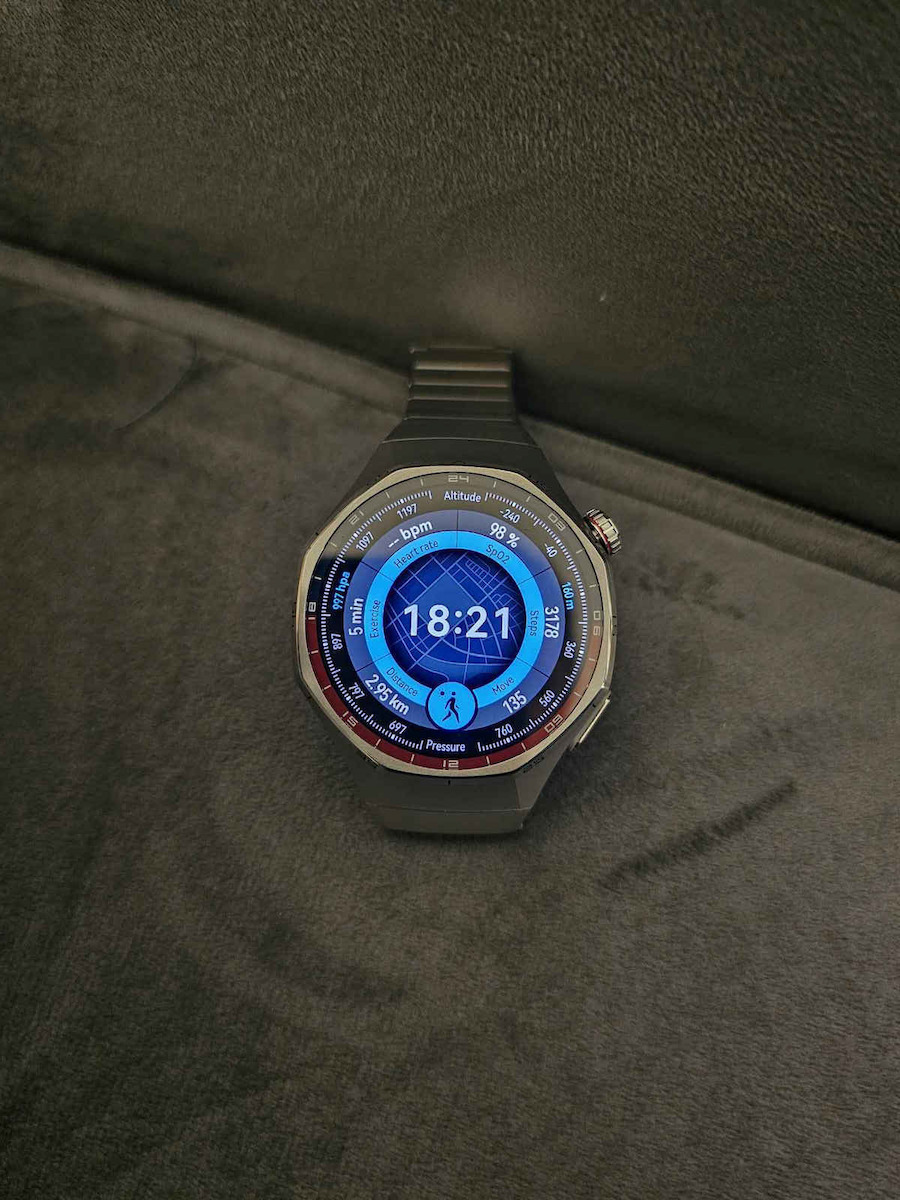 Huawei Watch GT 6 Pro Titanium 46mm Waterproof with Heart Rate Monitor (Brown Woven)