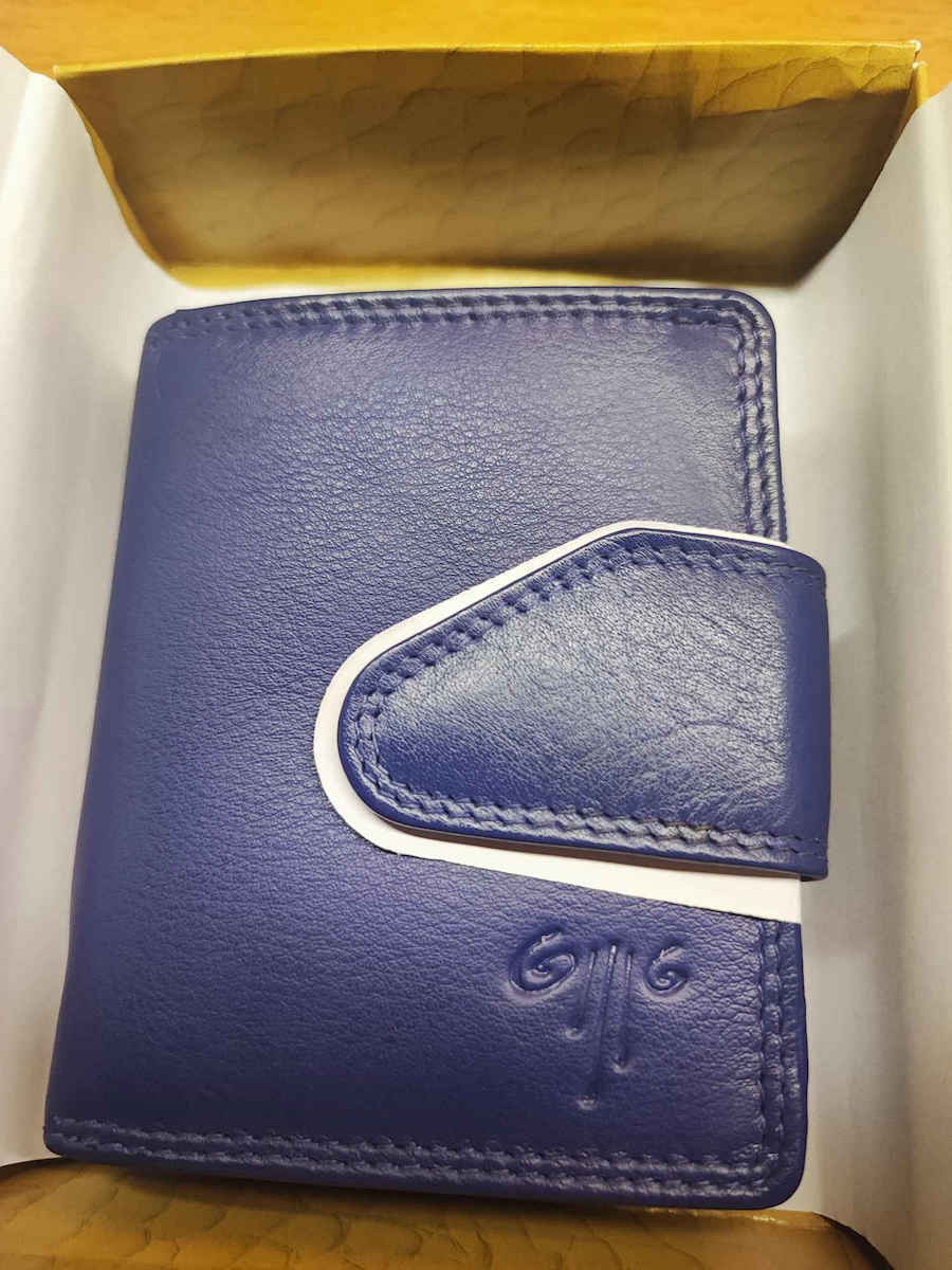 181 Small Leather Women's Wallet Classic Blue