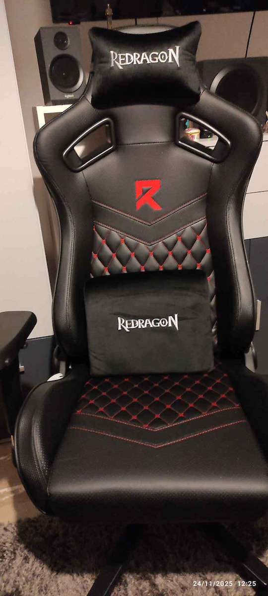 Redragon C506 Artificial Leather Gaming Chair with Adjustable Arms Black