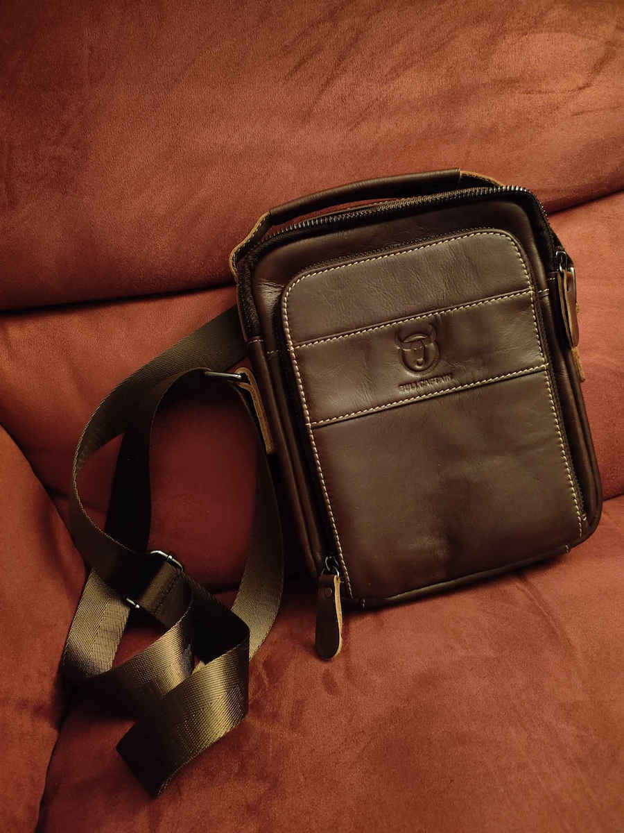 Leather Men's Bag Shoulder / Crossbody Brown