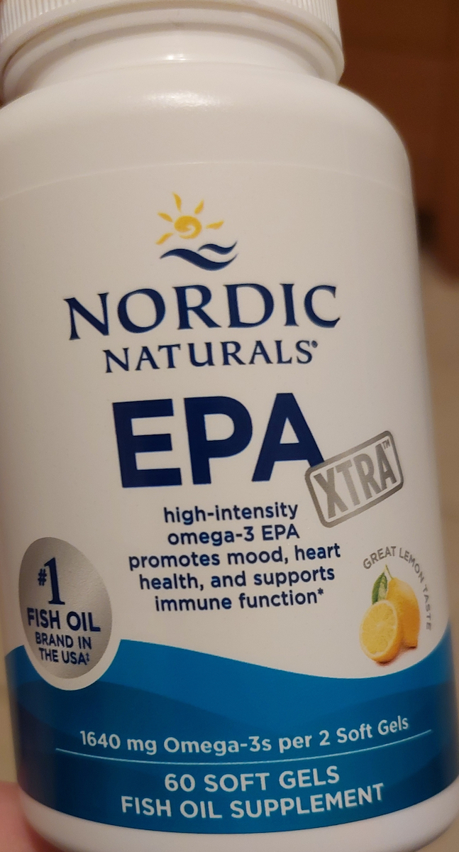 Nordic Naturals EPA Xtra Fish Oil 1640mg 60 Softgels with Lemon Flavour