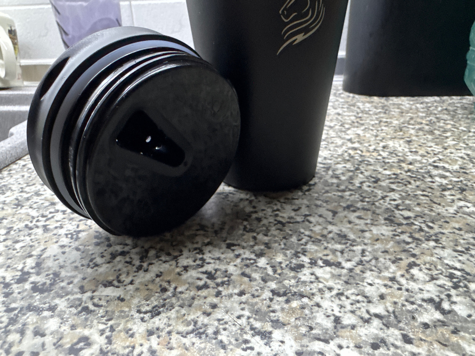 Cool'NMore Ποτήρι Θερμός Ανοξείδωτο BPA Free 350ml Μαύρο με Καλαμάκι και Επιστόμιο