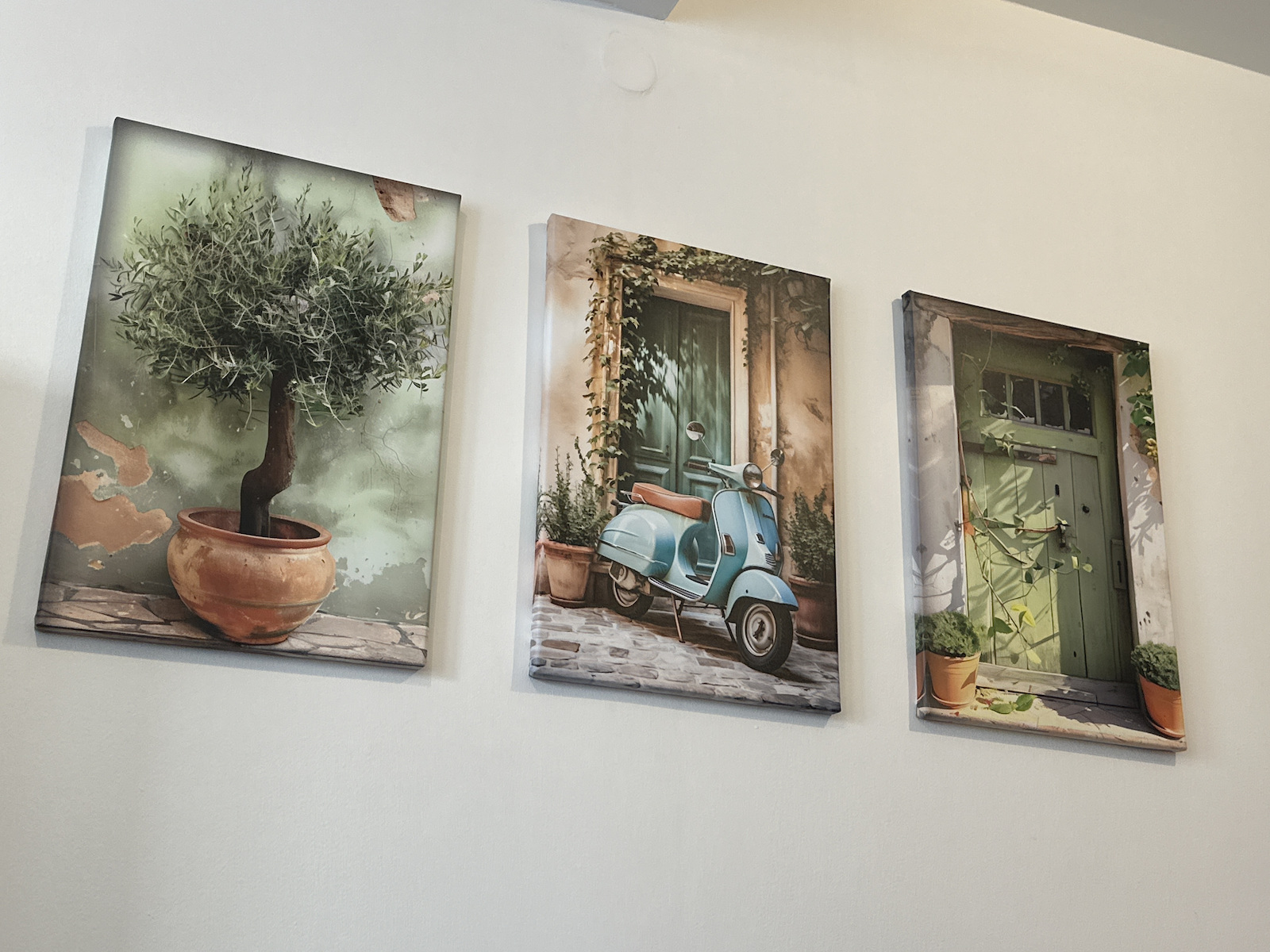 Decowalls Τρίπτυχος Πίνακας σε Καμβά 60x120cm