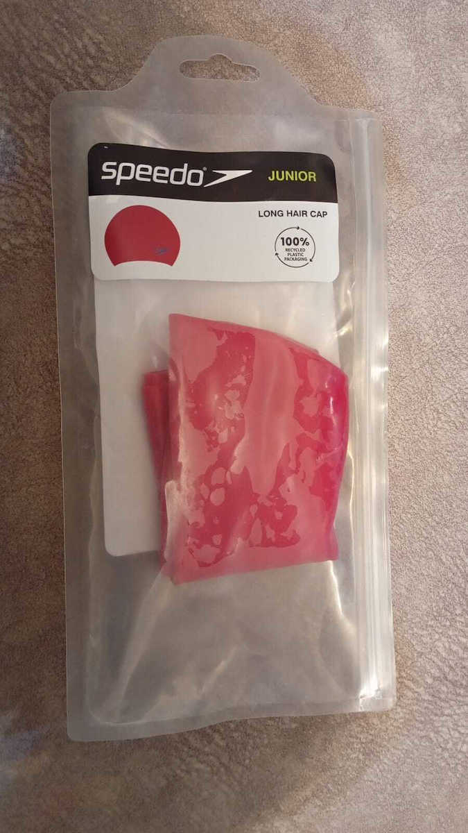Speedo Silicone Kids Swimming Cap Pink