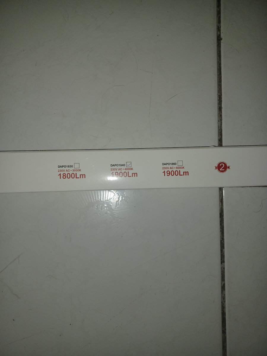 Aca Under-Cabinet LED Light 12W Natural White with Switch 90cm