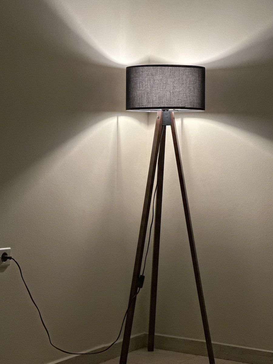 GloboStar Saga Floor Lamp H140xW38cm. with Socket for Bulb E27 Beige