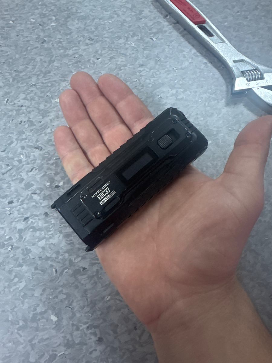 NiteCore Flashlight LED with Maximum Brightness 8000lm EDC37 Black