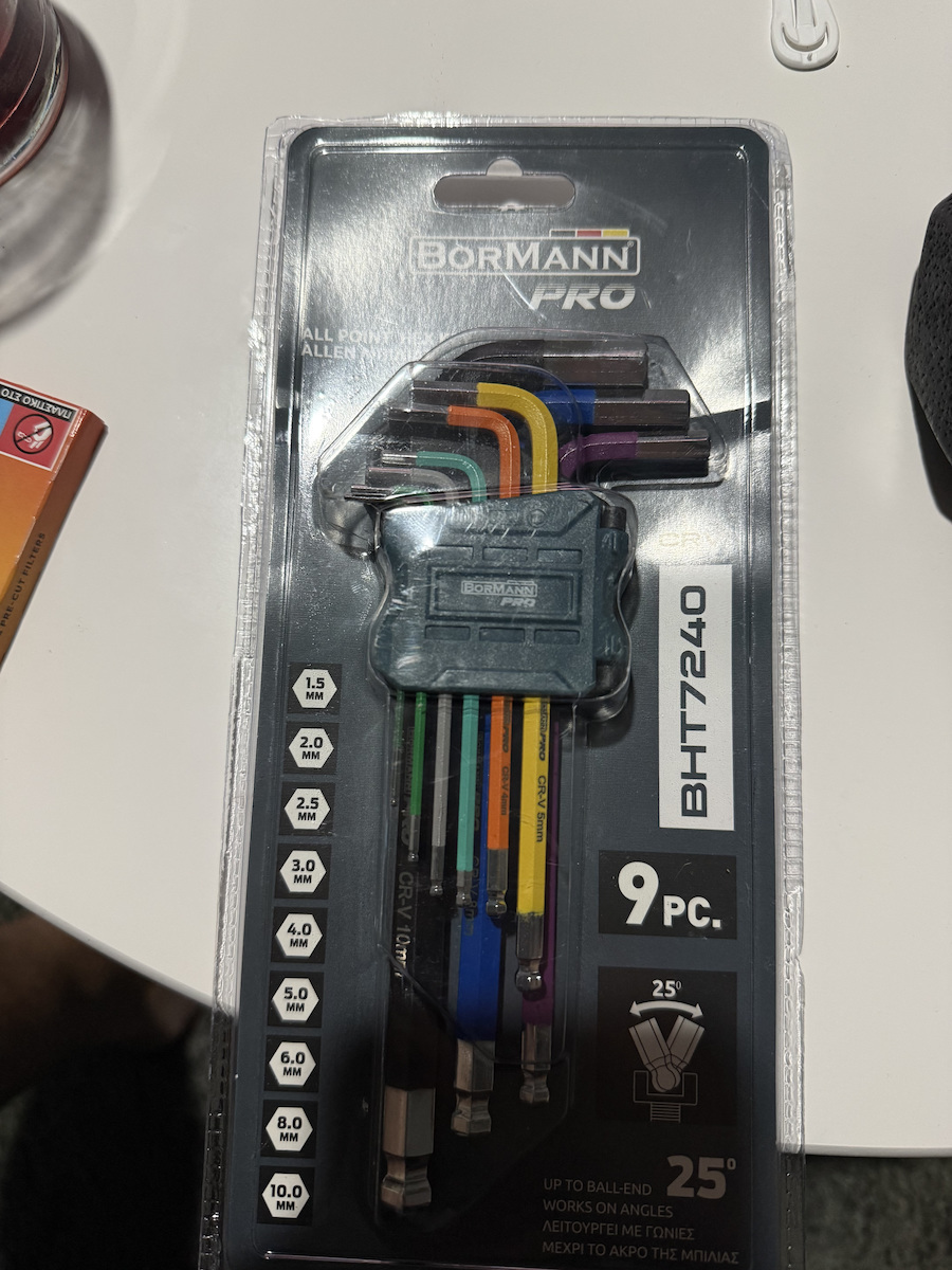 Bormann Pro Set 9 Allen Wrenches L BHT7240