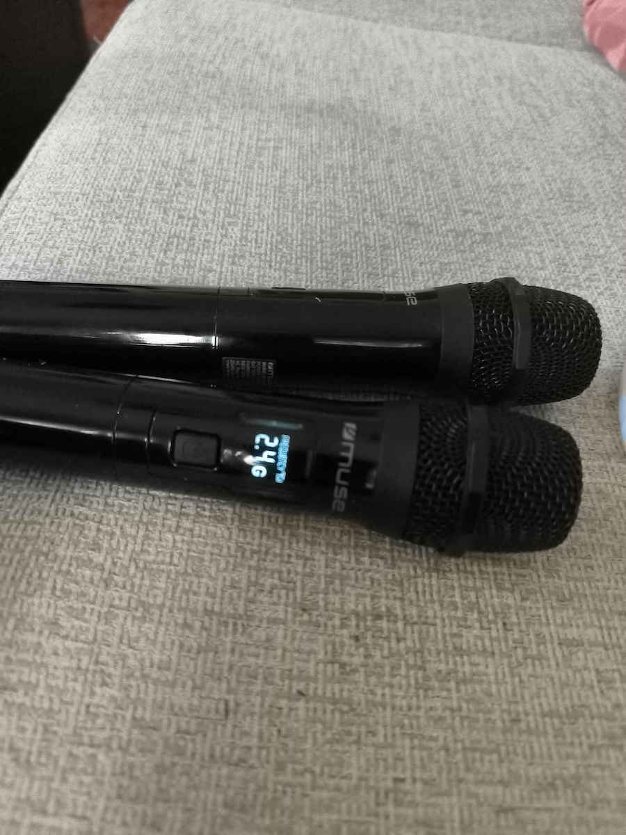 Muse MC-50 WI Комплект Безжично Микрофон Ръчно изработено за Вокали в White Цвят