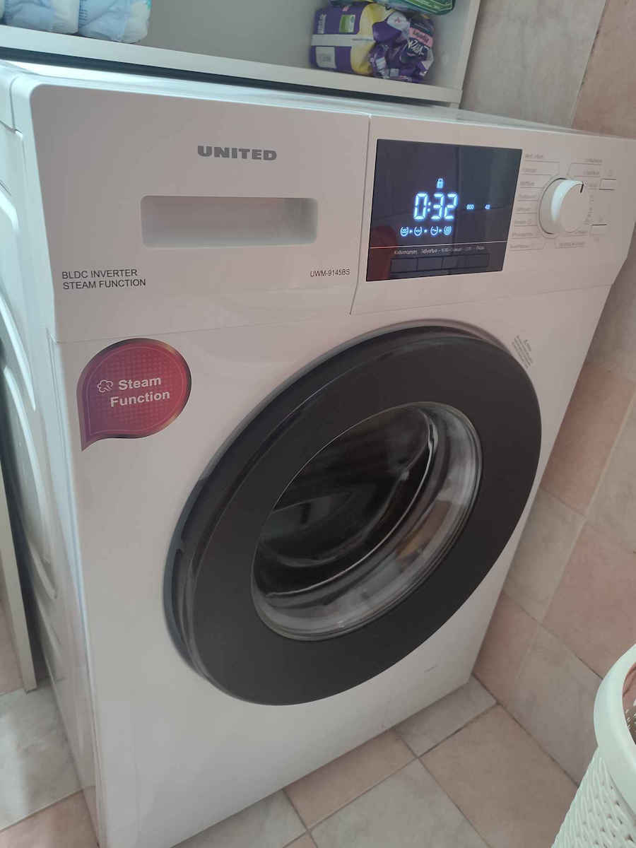 United Πλυντήριο Ρούχων 8kg 1400 Στροφών Eco-logic system UWM-8145BS