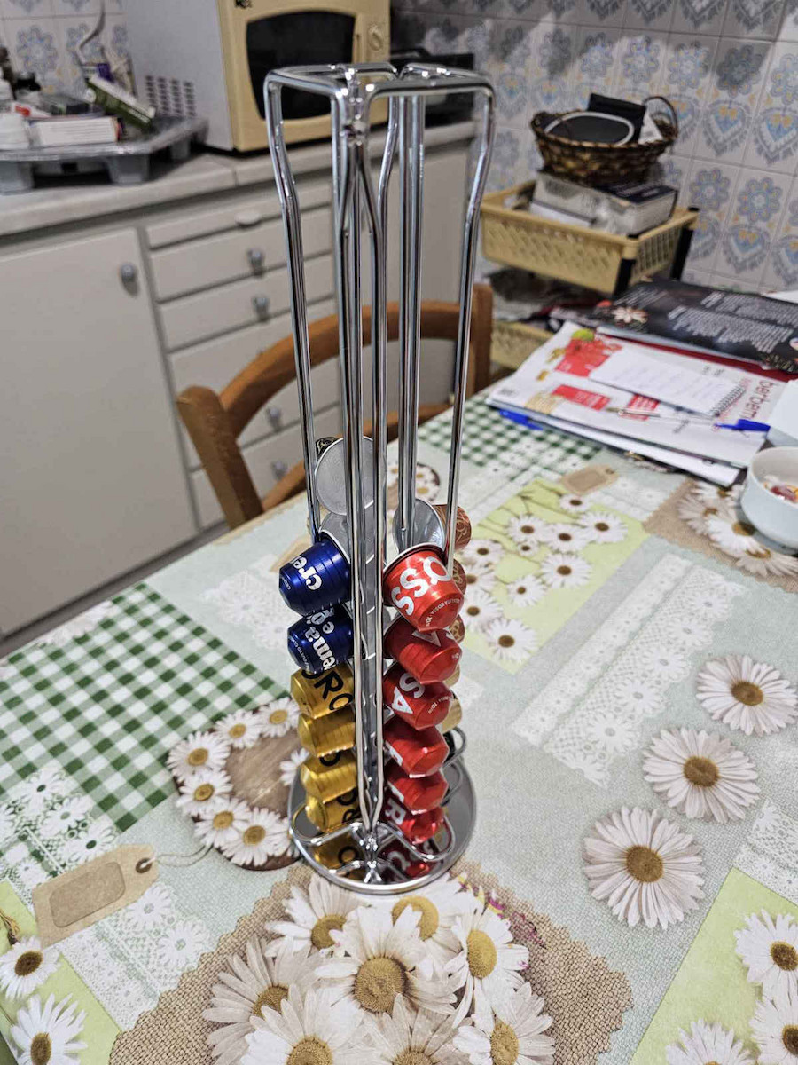 Cook Concept Metal Capsule Stand for 40 Nespresso Pods 11.2x11.2x37cm KA18821