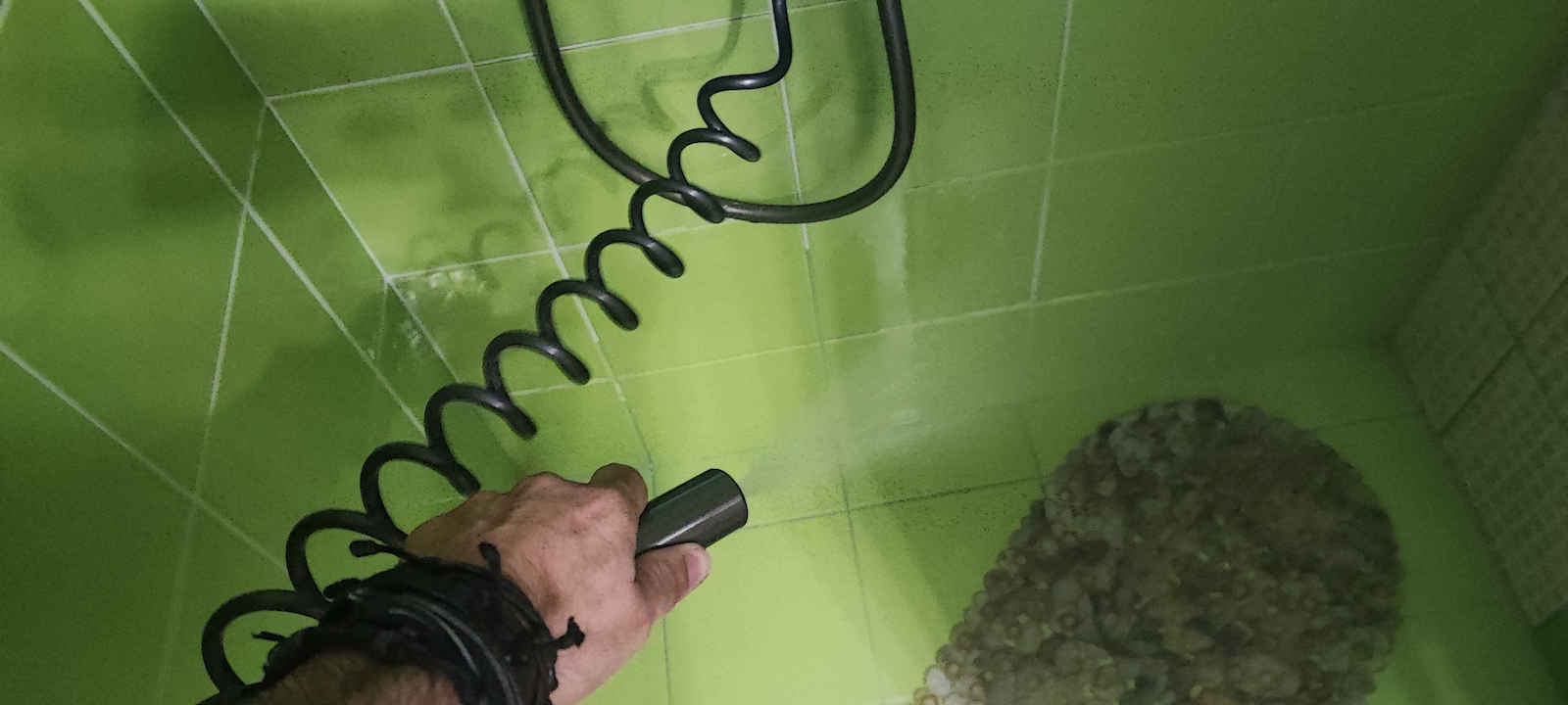 Wallex Adjustable Shower Column with Mixer 145cm Gray