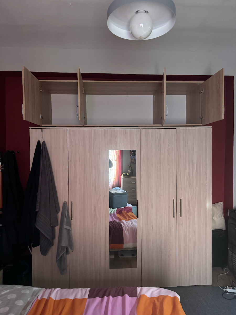 Pakketo Royal Rechteckig Loft-Schrank aus Spanplatte White 150x58x6cm 361-000115 1Stück