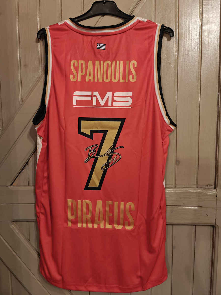 Olympiacos B.C. Anniversary Spanoulis Limited Edition Ανδρική Φανέλα Εμφάνισης Μπάσκετ