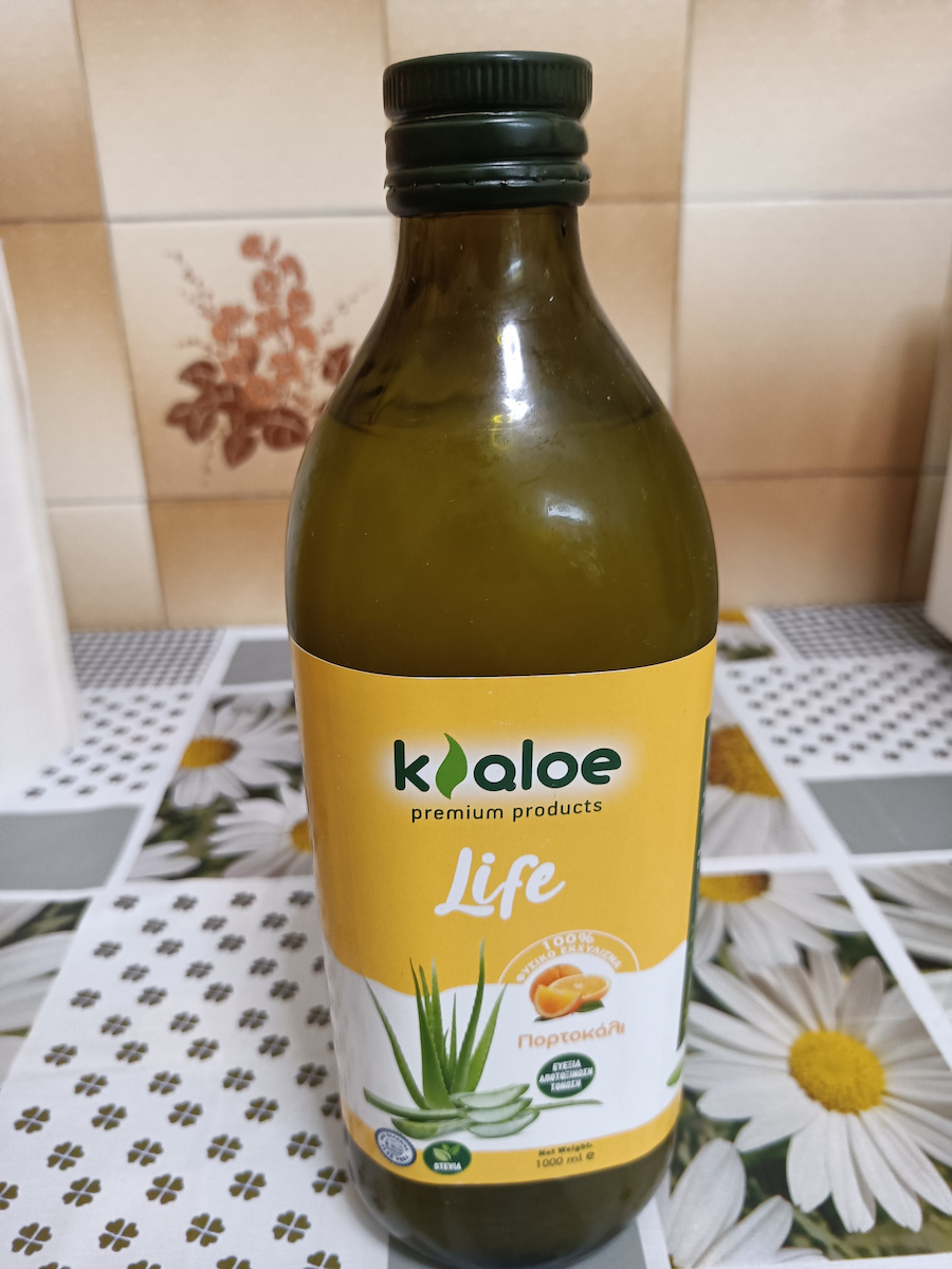 Kaloe Life Φρέσκος Φυσικός Χυμός Αλόης 1000ml Πορτοκάλι