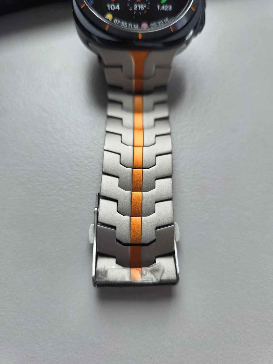 Techsuit Curea Oțel inoxidabil Portocaliu (Samsung Galaxy Watch Ultra, Samsung)