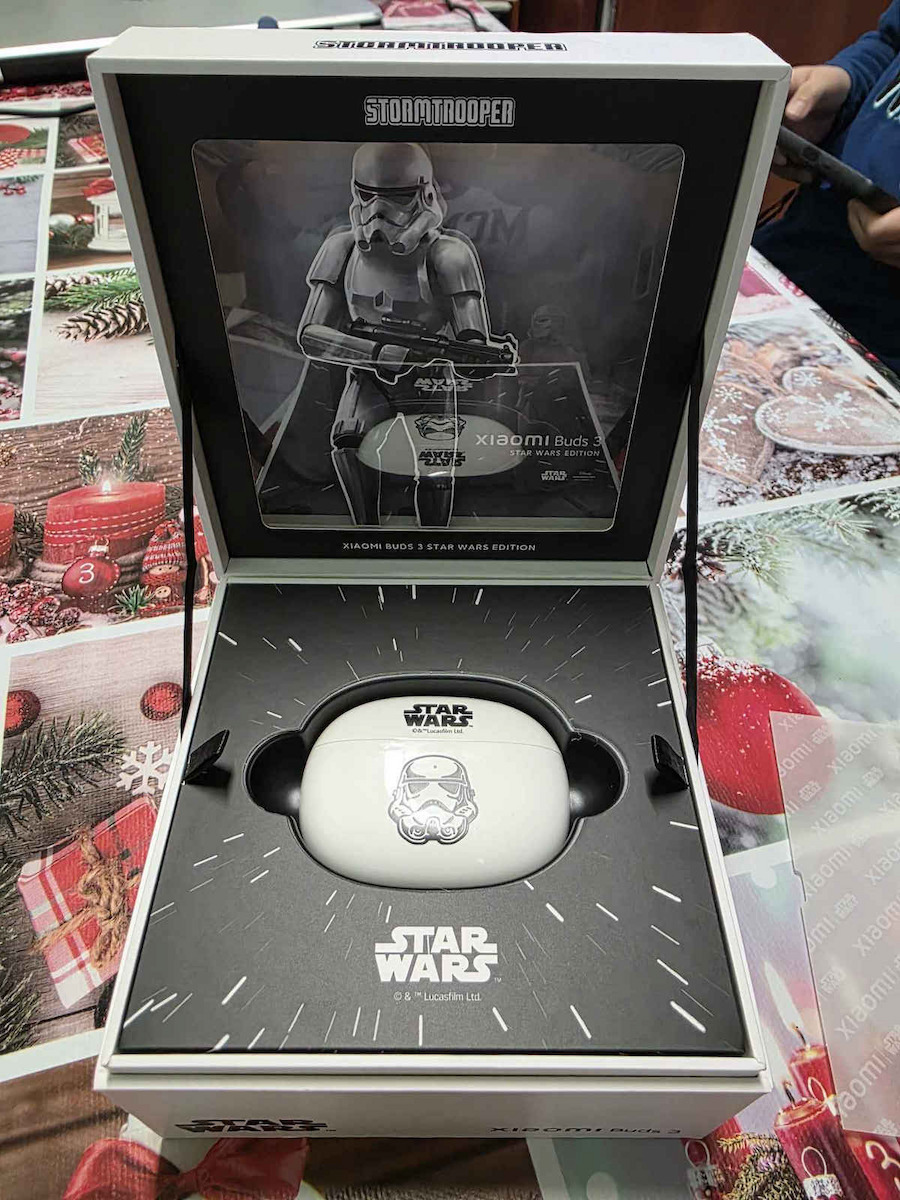 Xiaomi Buds 3 Star Wars Bluetooth Handsfree Earphones with Sweat Resistance and Charging Case White