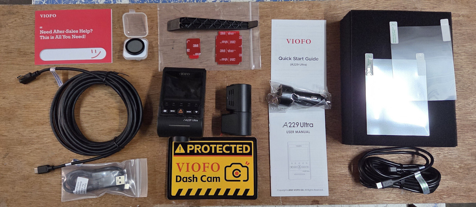 Viofo A229 Ultra 2 4K Windshield Car DVR Set with Rear Camera