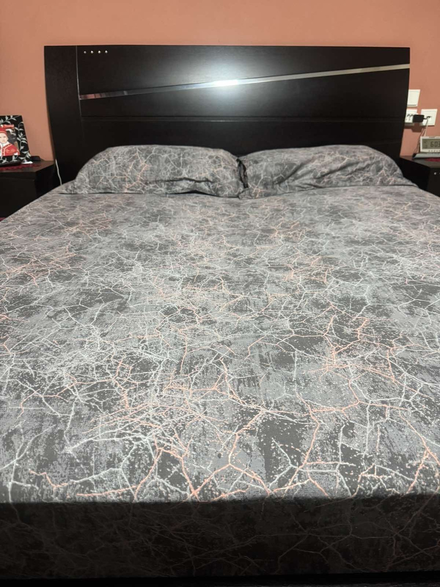 Nima Sheet Sets Queen 240x270cm. Marble Gray 4pcs