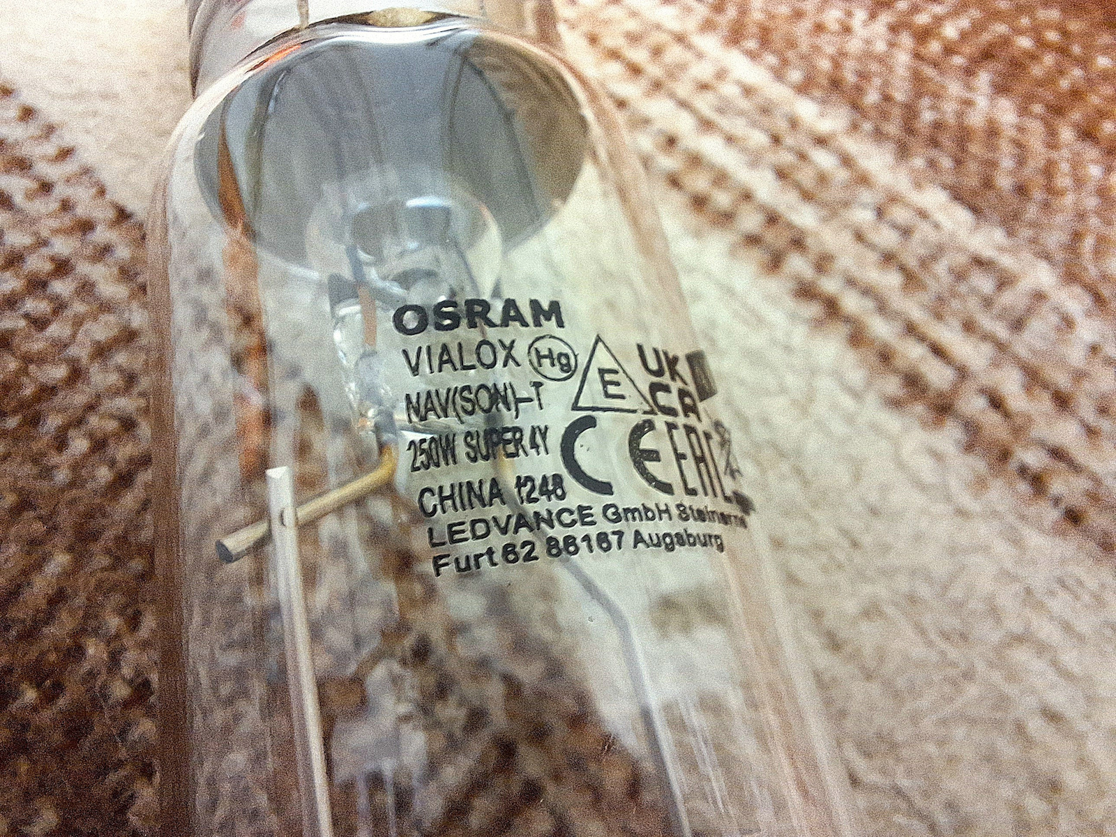 Osram Λάμπα Νατρίου 250W για Ντουί E40
