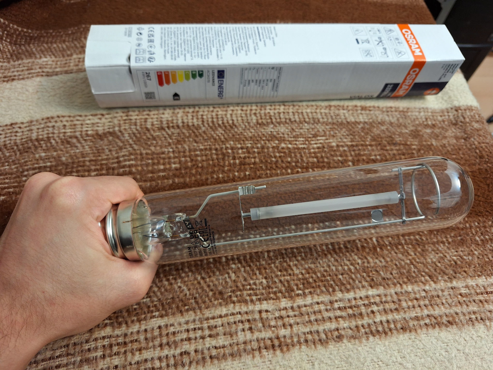 Osram Λάμπα Νατρίου 250W για Ντουί E40