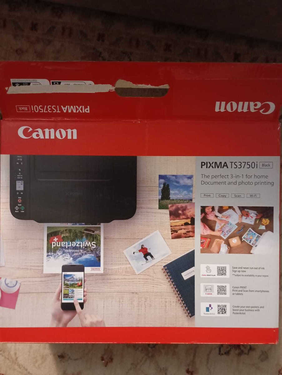 Canon Pixma TS3750i Έγχρωμο Πολυμηχάνημα Inkjet με WiFi και Mobile Print 6671C006