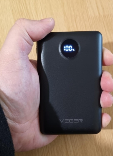 Veger W1170 Power Bank 10000mAh με Θύρα USB-A και Θύρα USB-C Μαύρο