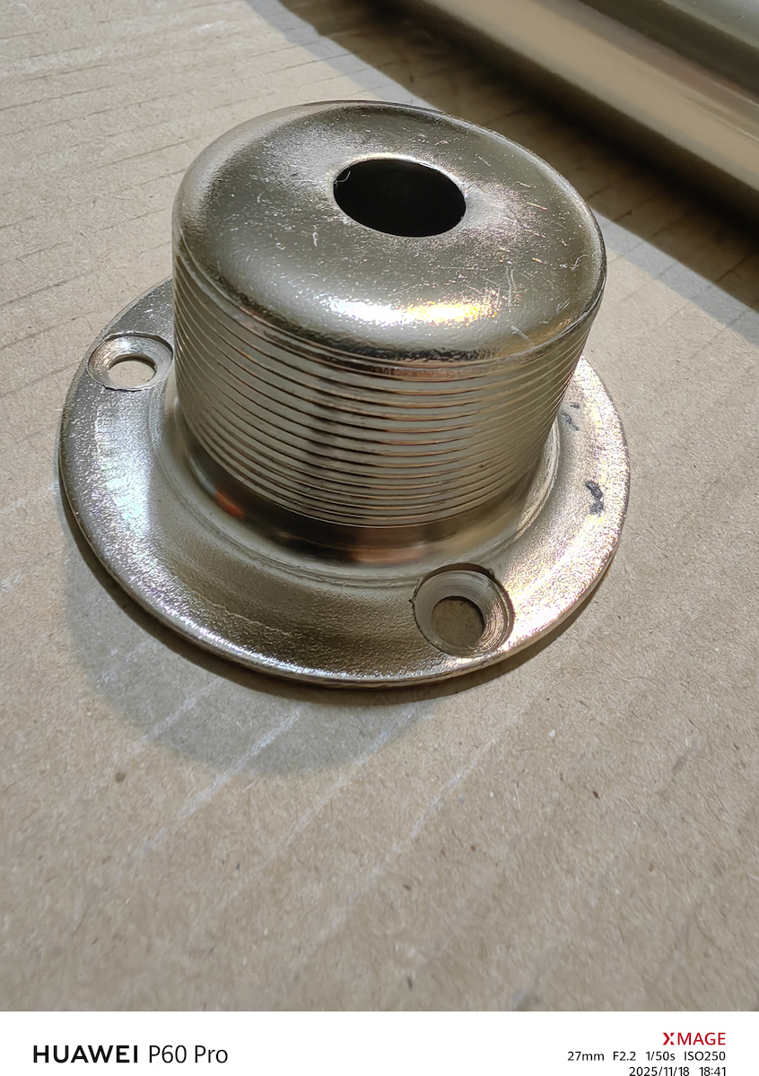 Import Hellas A160 Metallic Furniture Leg with Regulator 4.2x4.2x10cm Nickel Matte 10 A160