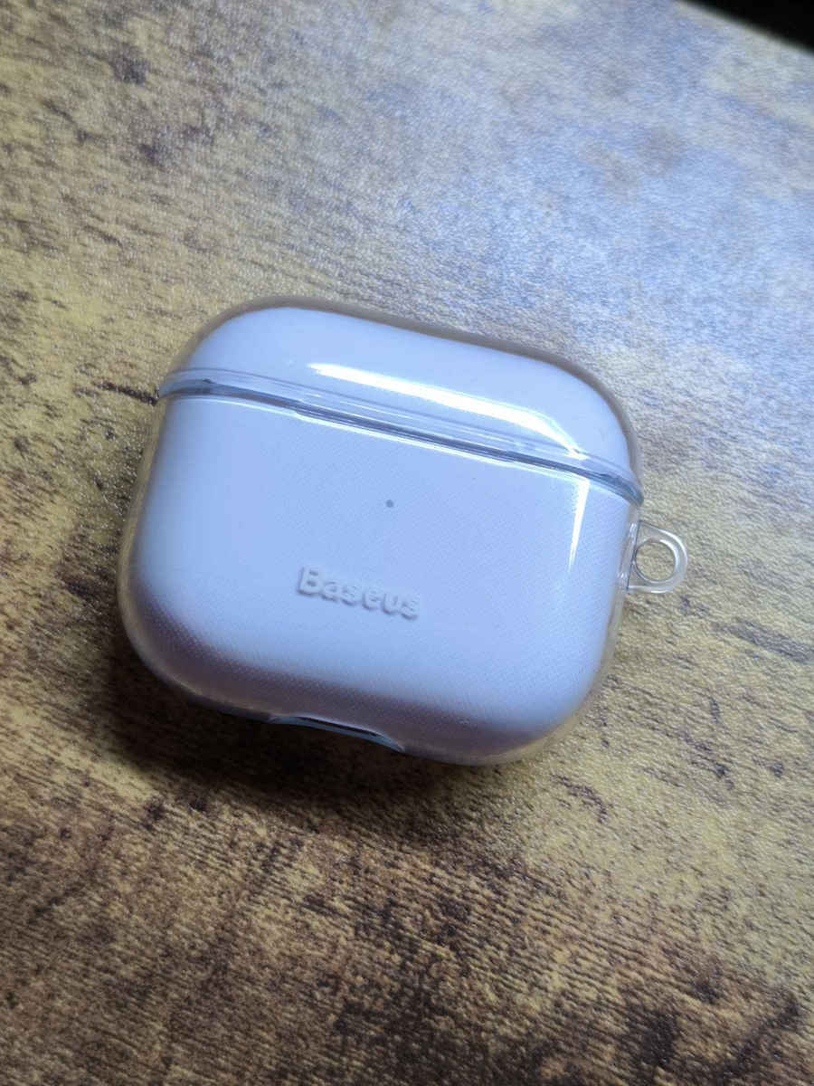 Baseus Hülle Silikon in Transparent Farbe für Apple AirPods 3