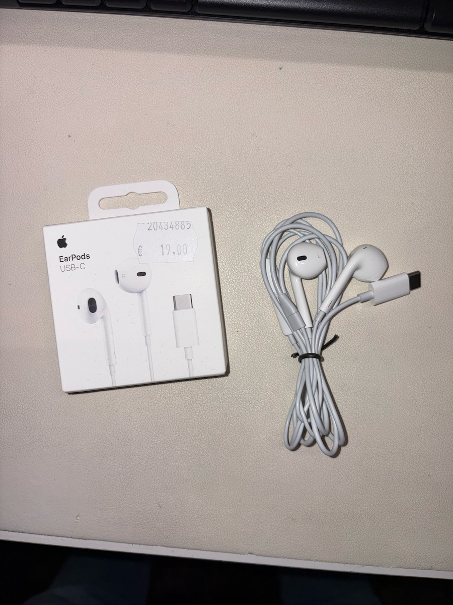Apple EarPods MTJY3 Handsfree Ακουστικά με Βύσμα USB-C Λευκό