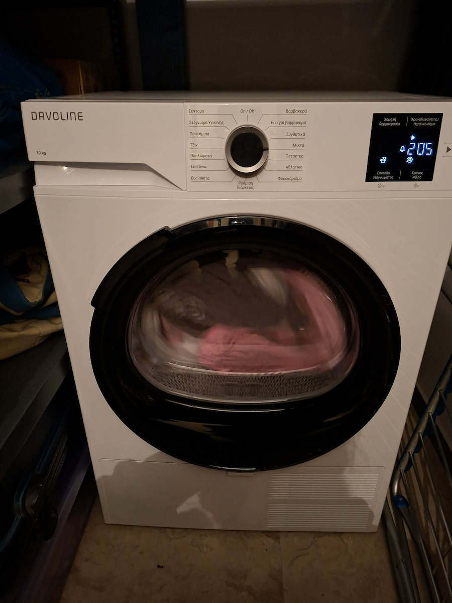 Davoline DRWD 10001D Στεγνωτήριο 10kg με Αντλία Θερμότητας