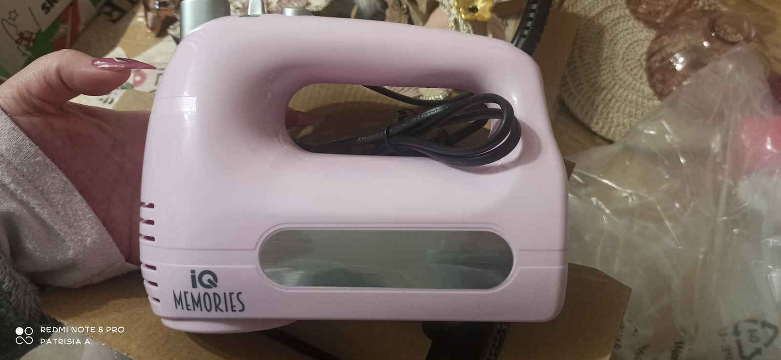 IQ Memories HM-211 Миксер Ръчен 400W Розов