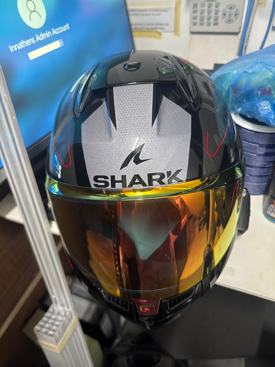 Shark D-skwal 3 Blast-R Mat Black / Anthracite / Red Κράνος Μηχανής Full Face ECE 22.06 1540gr με Pinlock και Sunvisor