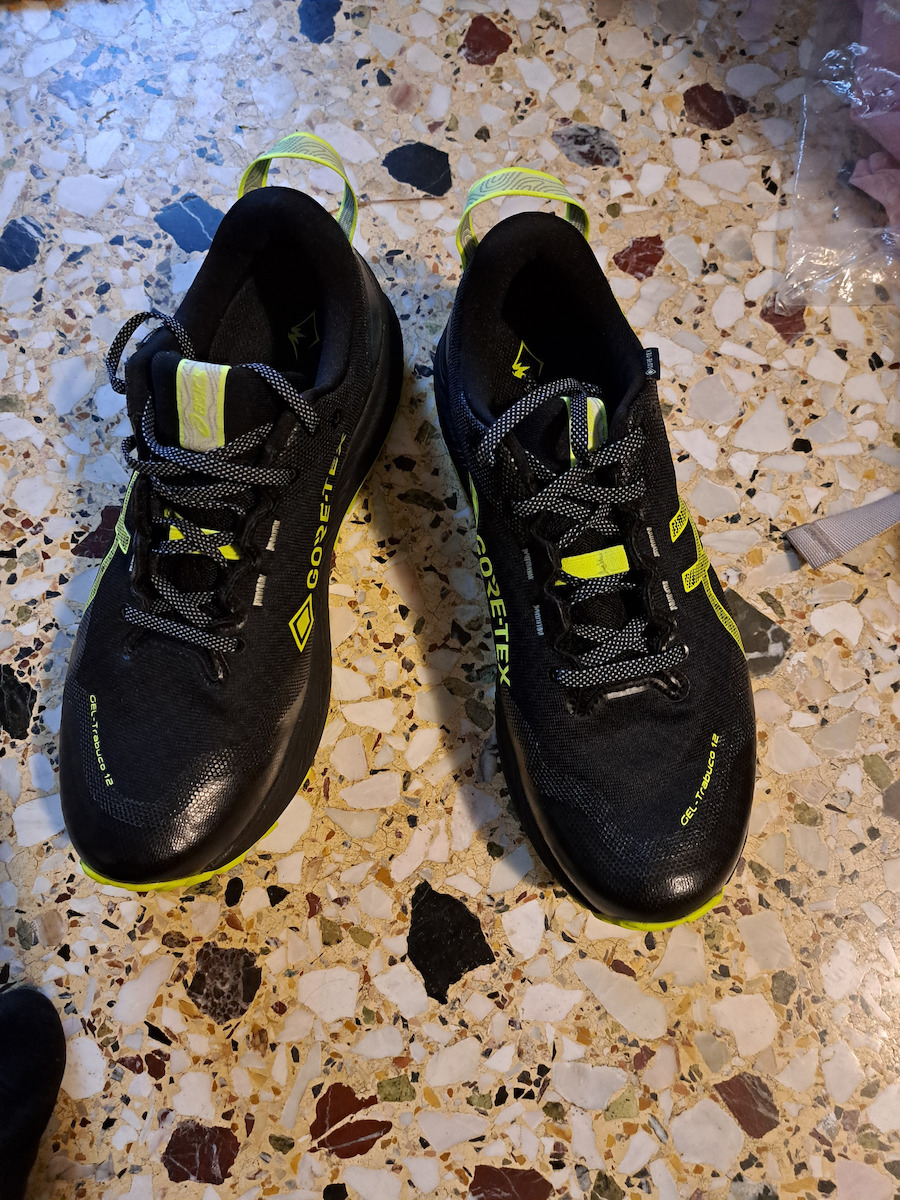 Gel-Trabuco 12 GTX Sport Shoes Trail Running Waterproof with Gore-Tex Membrane Blk / Ylw