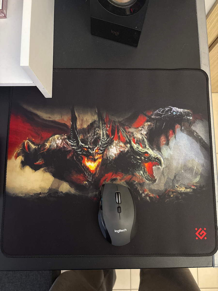 Defender Cerberus Gaming Mauspad Groß (400mm) Schwarz 50556
