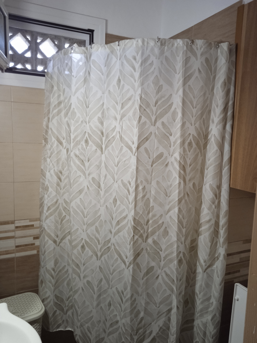 Sealskin Umbrella Shower Curtain Rod Wall Mounted Stainless Steel Chrome 155x80cm