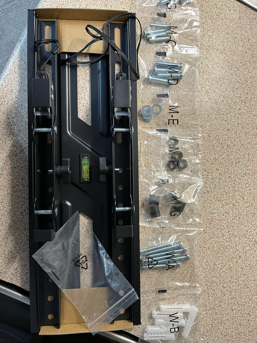 Powertech PT-1372 Βάση Τηλεόρασης Τοίχου έως 75" και 75kg Ασημί