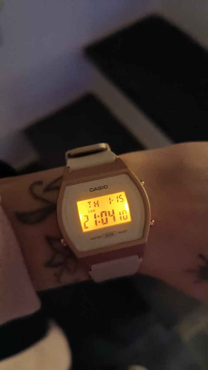Casio Vintage Digital Women's Watch with Pink Rubber Strap