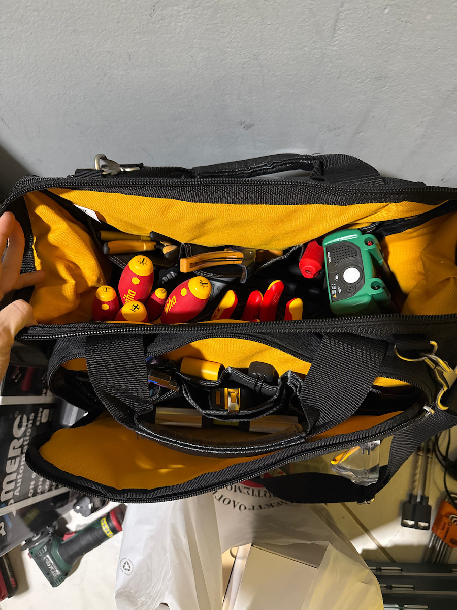 Dewalt Tstak Waterproof Black Shoulder Bag