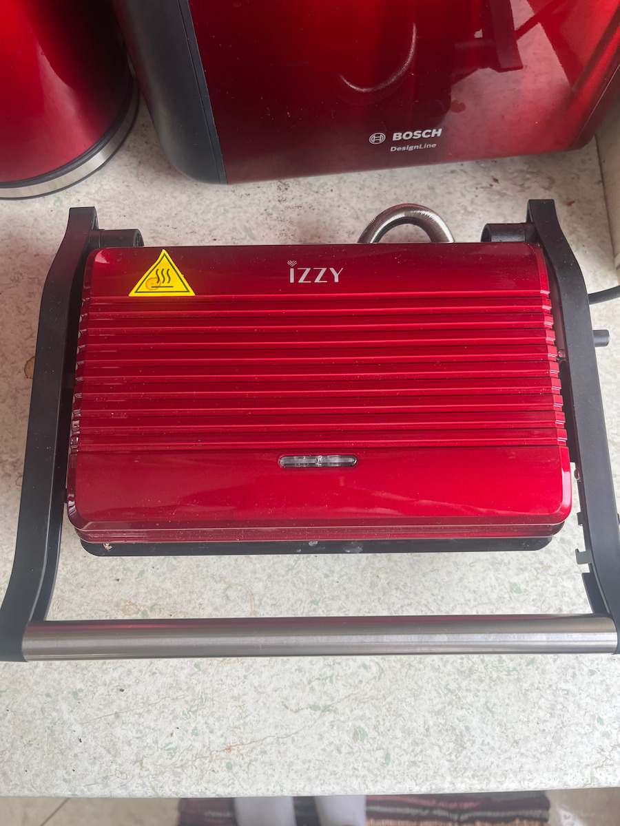 Izzy Vintage Panini IZ-2025 Sandwich Maker for 2 Sandwiches 1000W Green