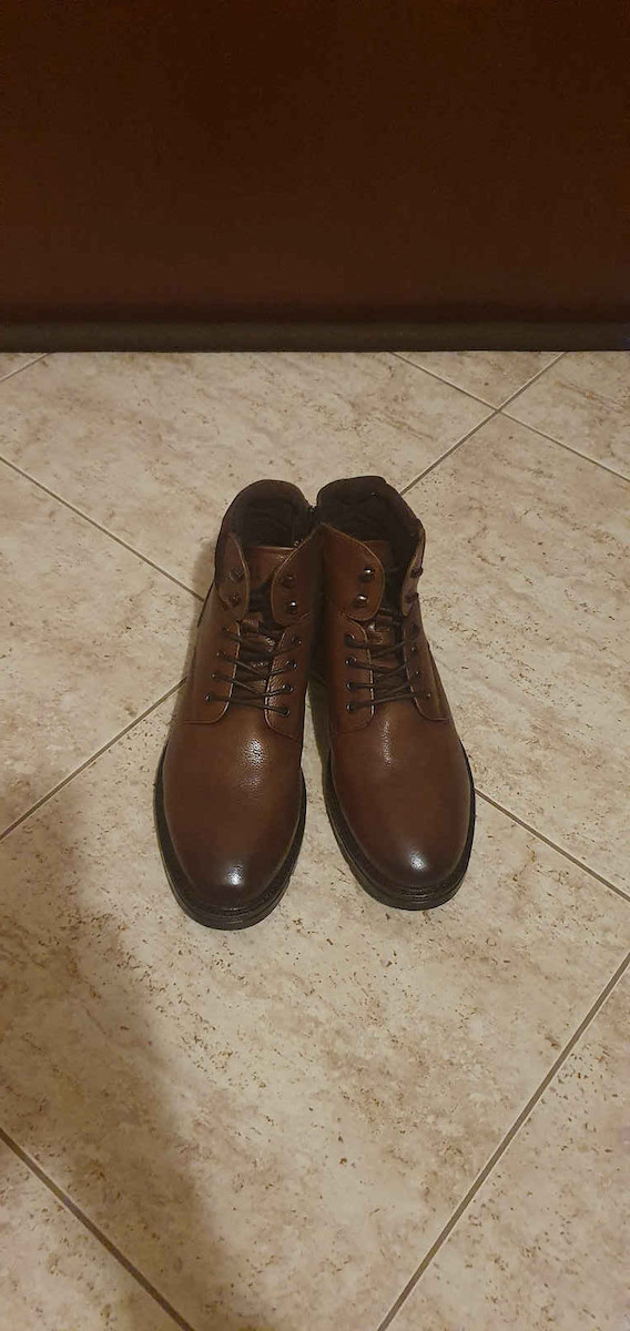Leather Tabac Brown Men's Boots Anatomical
