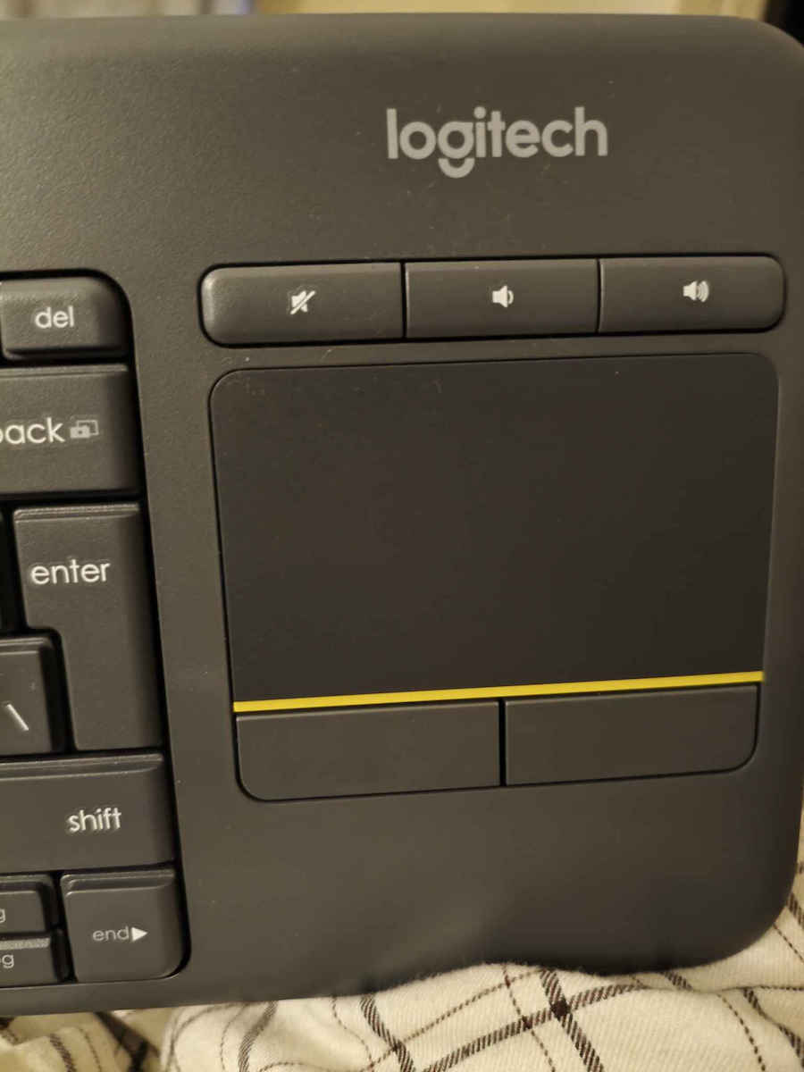 Logitech K400 Plus Ασύρματο Πληκτρολόγιο με Touchpad Αγγλικό US Μαύρο