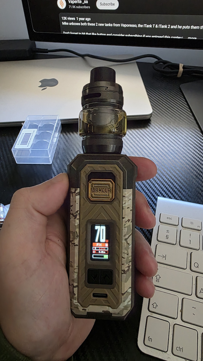 Vaporesso Armour S Box Mod Kit 6ml Camo Brown