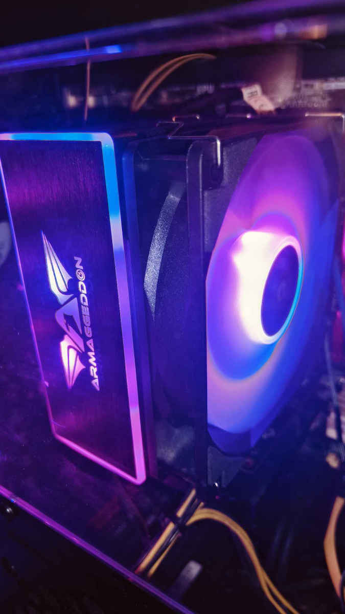 Armaggeddon Blizzard 3 CPU Cooler For Socket AM4/AM5/1200/115x/1700 With ARGB Lighting White