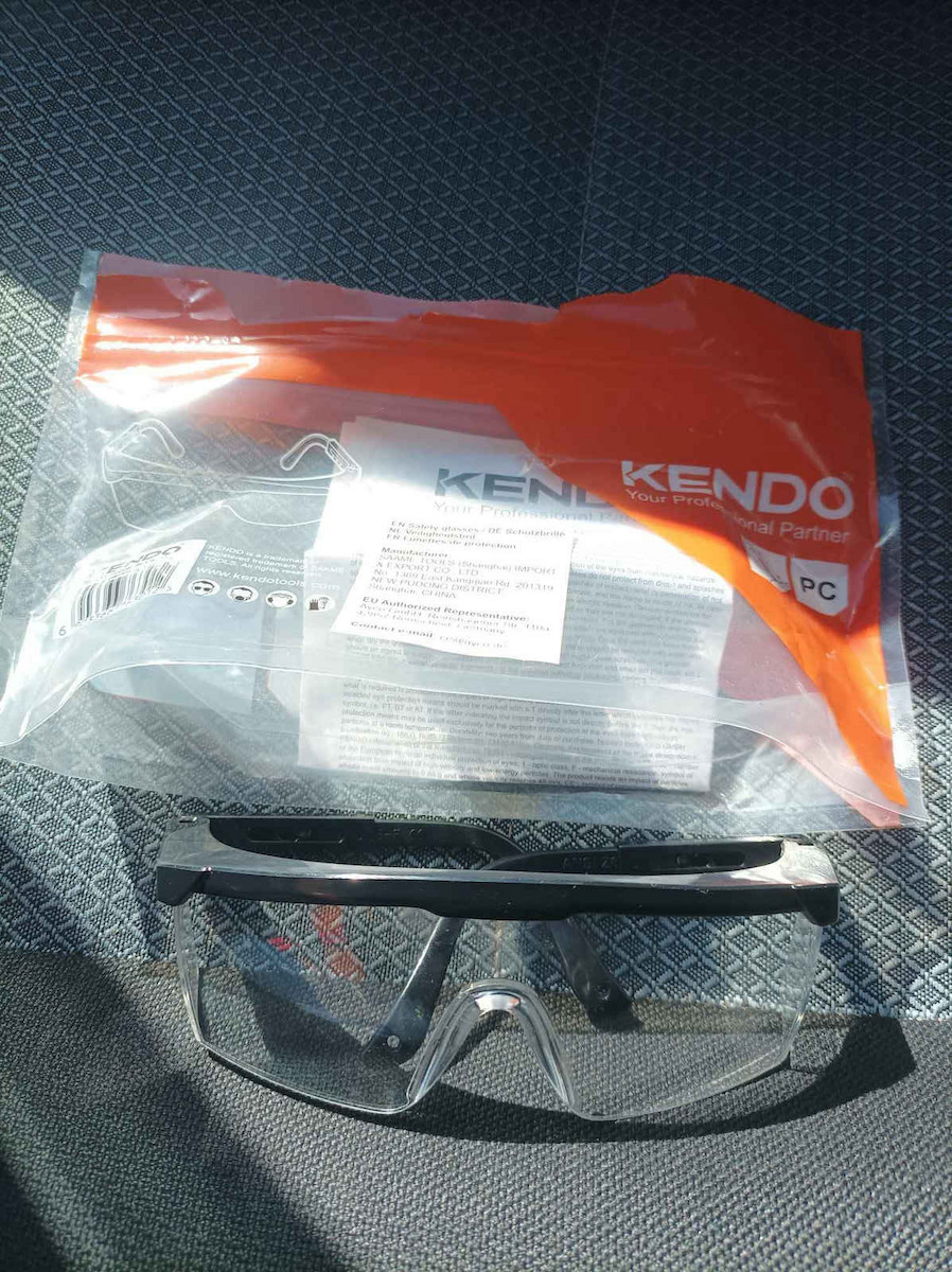 Kendo Safety Glasses for Protection with Transparent Lenses of PVC 1pcs
