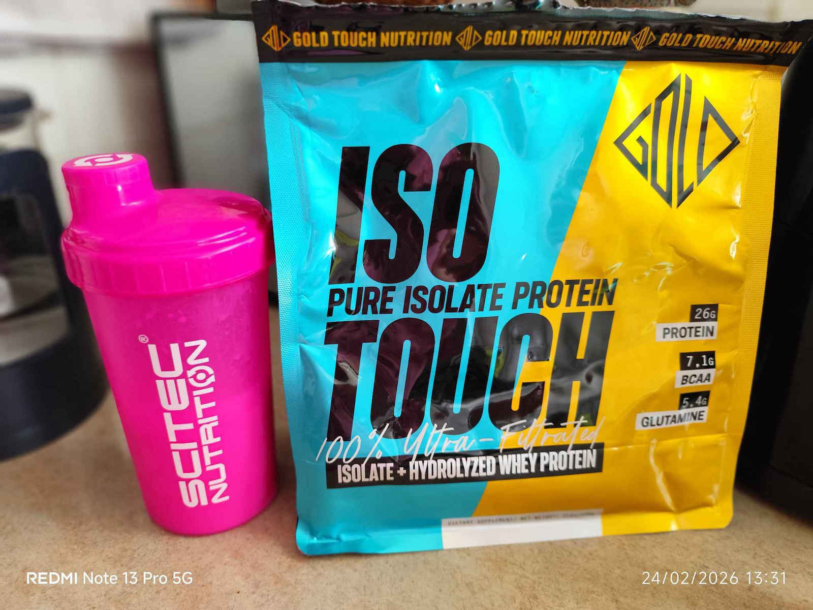 GoldTouch Nutrition Iso Touch 86% Organic Whey Protein with Cookie Dough Flavor 2kg