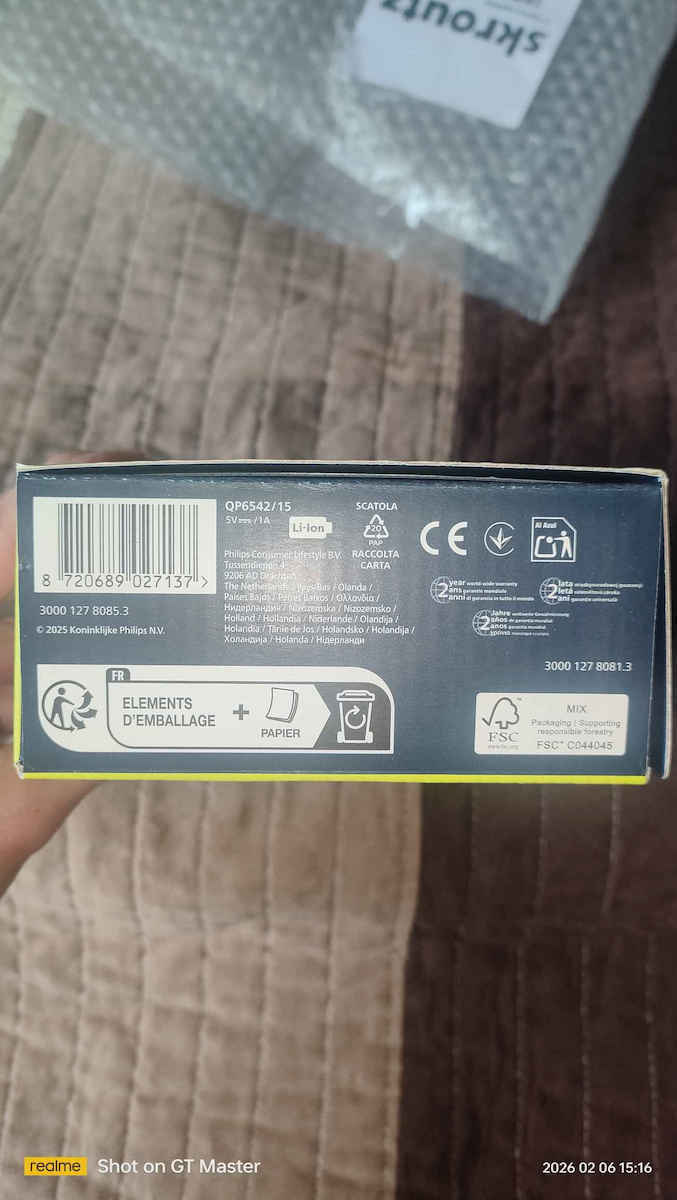 Philips OneBlade Pro 360 QP6542/15 Ξυριστική Μηχανή Σώματος / Προσώπου Επαναφορτιζόμενη